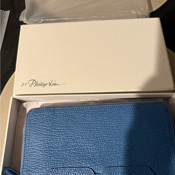 3.1 Phillip Lim Blue Leather Wallet - Picture 2 of 4